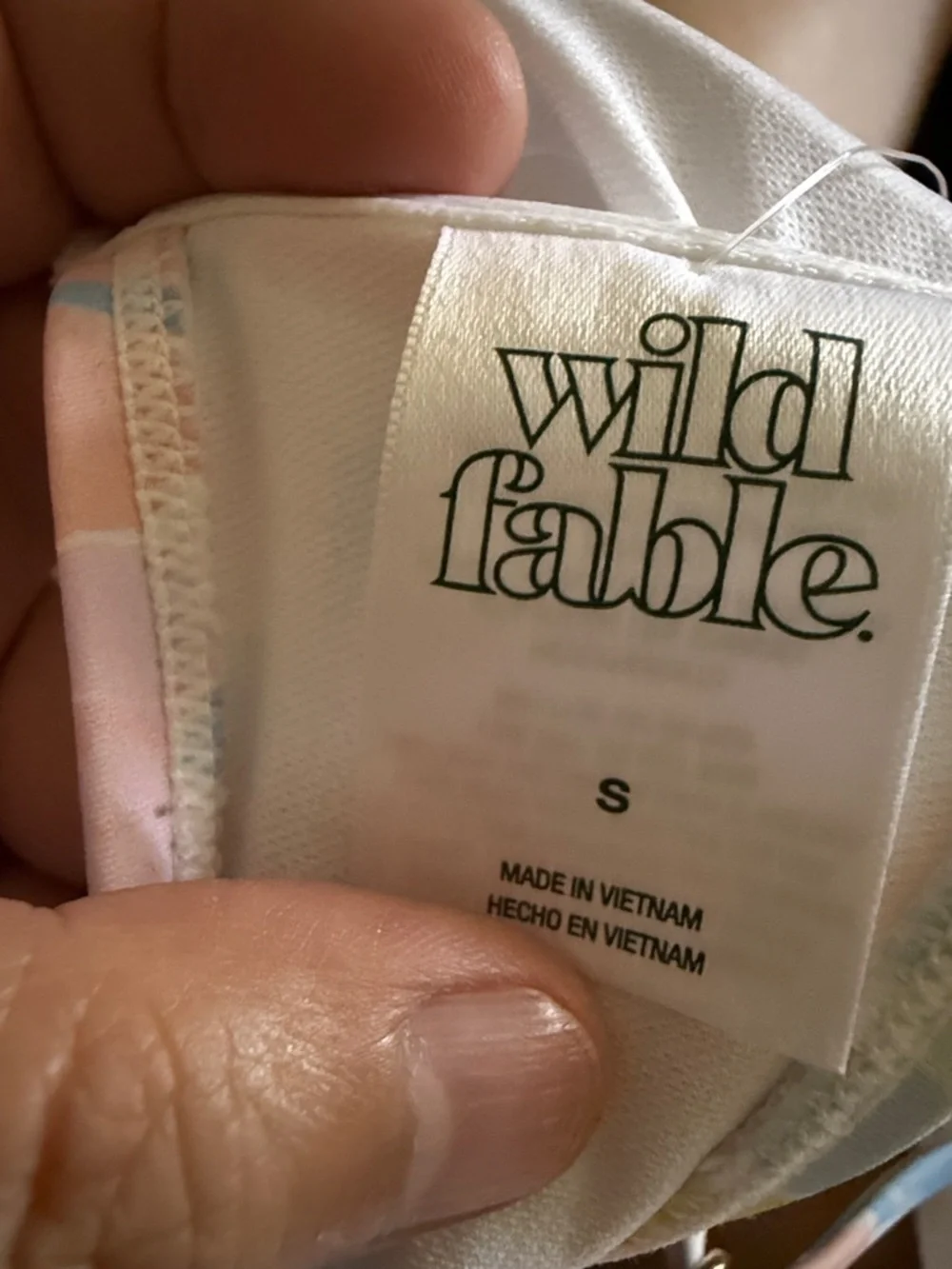 Wild Fable Smocked Floral Print Underwire Bikini Top . Size S